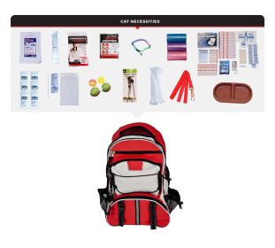 Deluxe Cat Survival Kit, Backpack