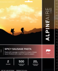 Spicy Sausage Pasta - Cook in the Pouch