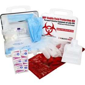 BBP / Bodily Fluid ProtectionÂ Kit with Bonus 6 piece CPR kit for additional Rescuer Protection