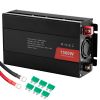 Modified Sine Wave Inverter, 1500W, DC 12V to AC 120V Power Inverter with 2 AC Outlets 2 USB Port 1 Type-C Port 6 Spare Fuses