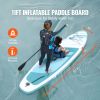 Inflatable Stand Up Paddle Board, 11' x 33" x 6" Wide SUP Paddleboard, with Board Accessories, Pump, Paddle, Fin, Phone Bag, Backpack, Ankle Leash