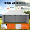 10x20 FT Pop up Canopy with Removable Sidewalls, Instant Canopies Portable Gazebo & Wheeled Bag, UV Resistant Waterproof