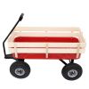 97x43x78cm Garden Iron Wood Four Wheel Garden Wagon