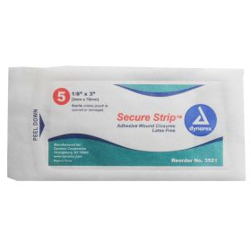 SecureStrip Adhesive Wound Closures (Quantity: 5 per pouch, Length: 1/8"x3")