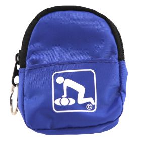 CPR Beltloop Keychain Backpack with Faceshield, Gloves, and Cleansing Wipes (Color: Blue)