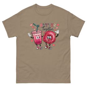 Better be together Valentine Classic fashion -shirt (Color: Brown Savana, size: XL)