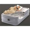 20" Dura-Beam Deluxe Raised Air Bed Mattress with Internal Pump;  Twin | Queen