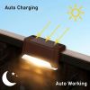 16PCS solar outdoor light, spring camping outdoor light, outdoor LED step light, solar charging, suitable for balconies, terraces, stairs, fences